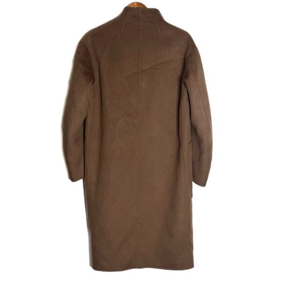 Uniqlo + J Jil Sanders Cashmere Wool Blend Collarless Coat - Picture 5 of 7